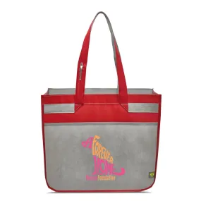 Gemline Red Sedona Laminated Shopper