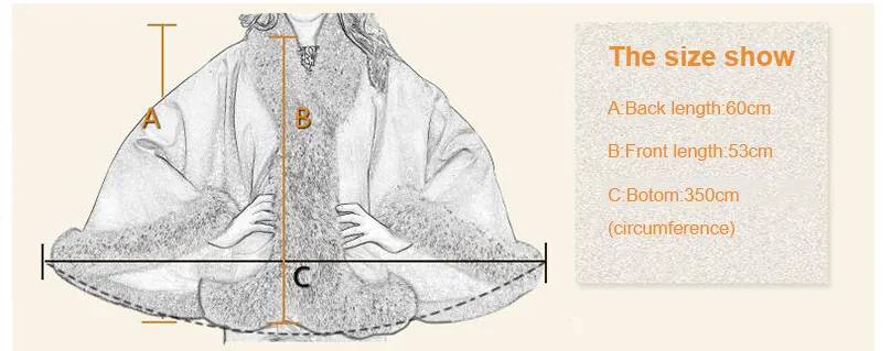 Genuine Cashmere Fox Fur Ponchos