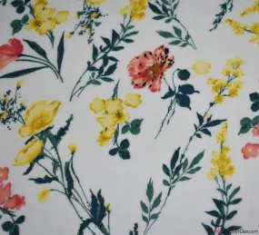 Georgette Fabric - Buttercup Ivory