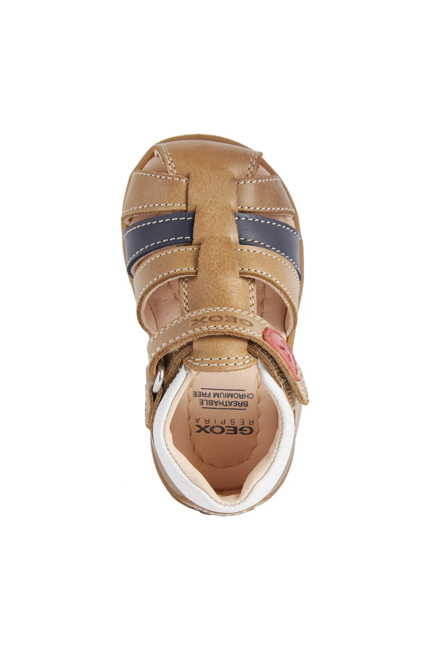 Geox Macchia Boys Caramel Brown Closed Toe Fisherman Sandal