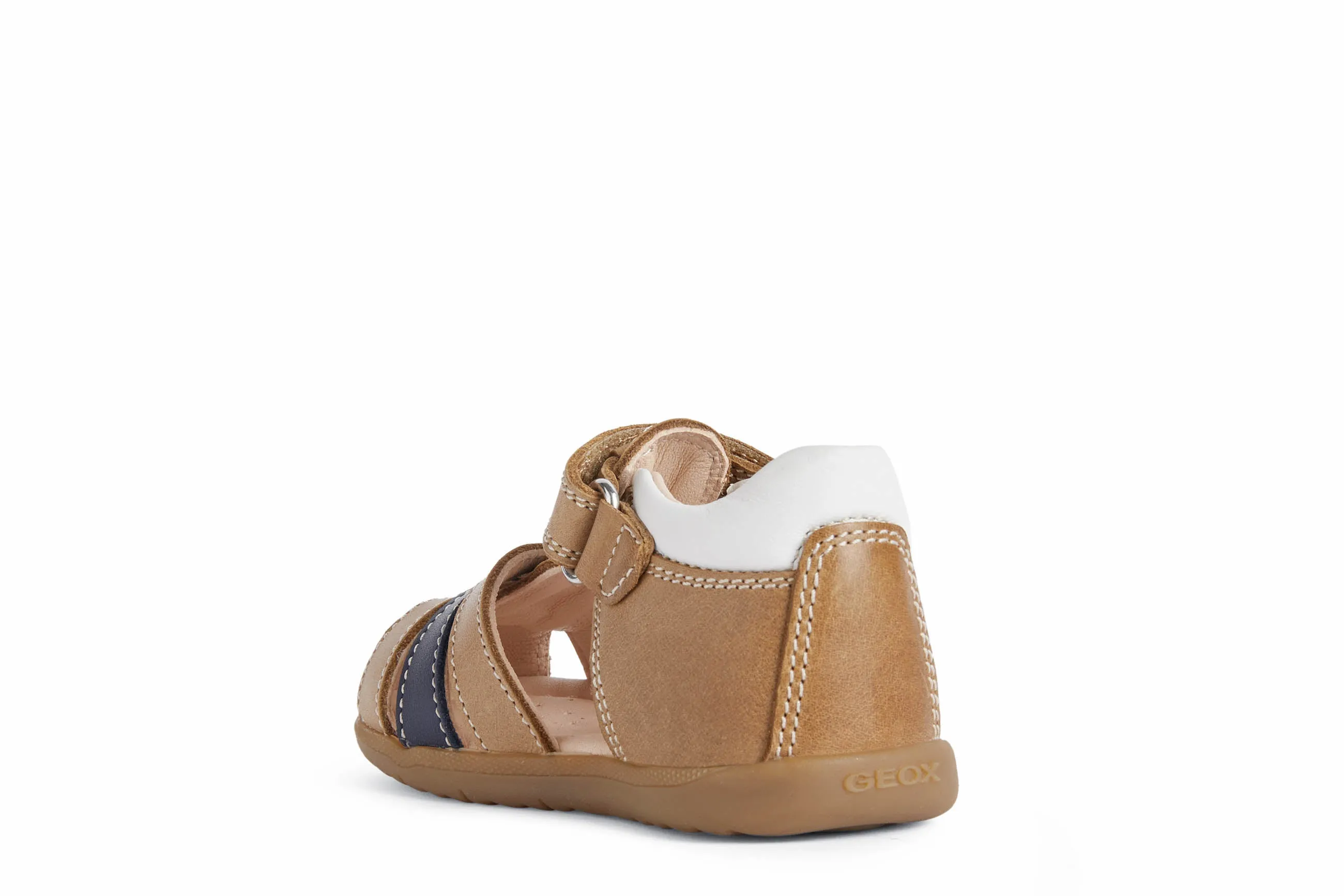 Geox Macchia Boys Caramel Brown Closed Toe Fisherman Sandal