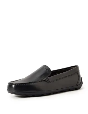 Geox New Fast BOY 2 Moccasin, Newfastboy 2-Black, 12 Little Kid