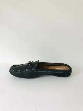 Geox Women's Slip-On Leather Moccasin Loafers | 40 UK7 | Black