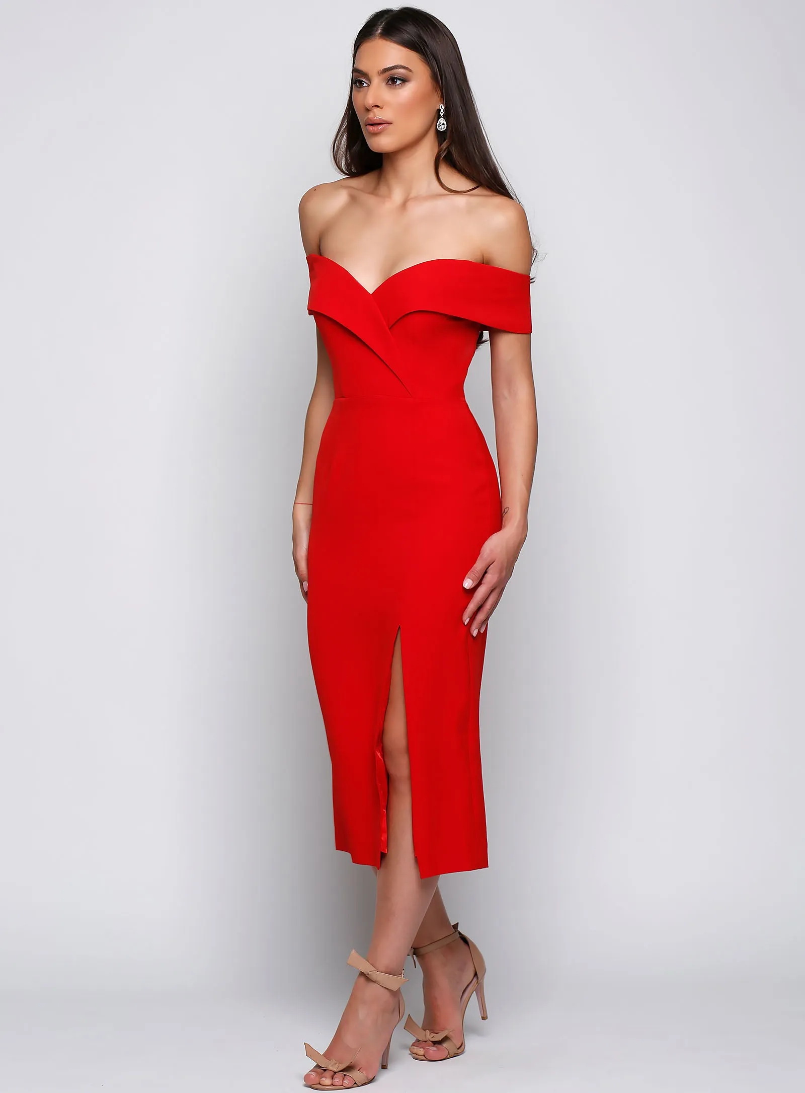 Gia Off Shoulder Midi