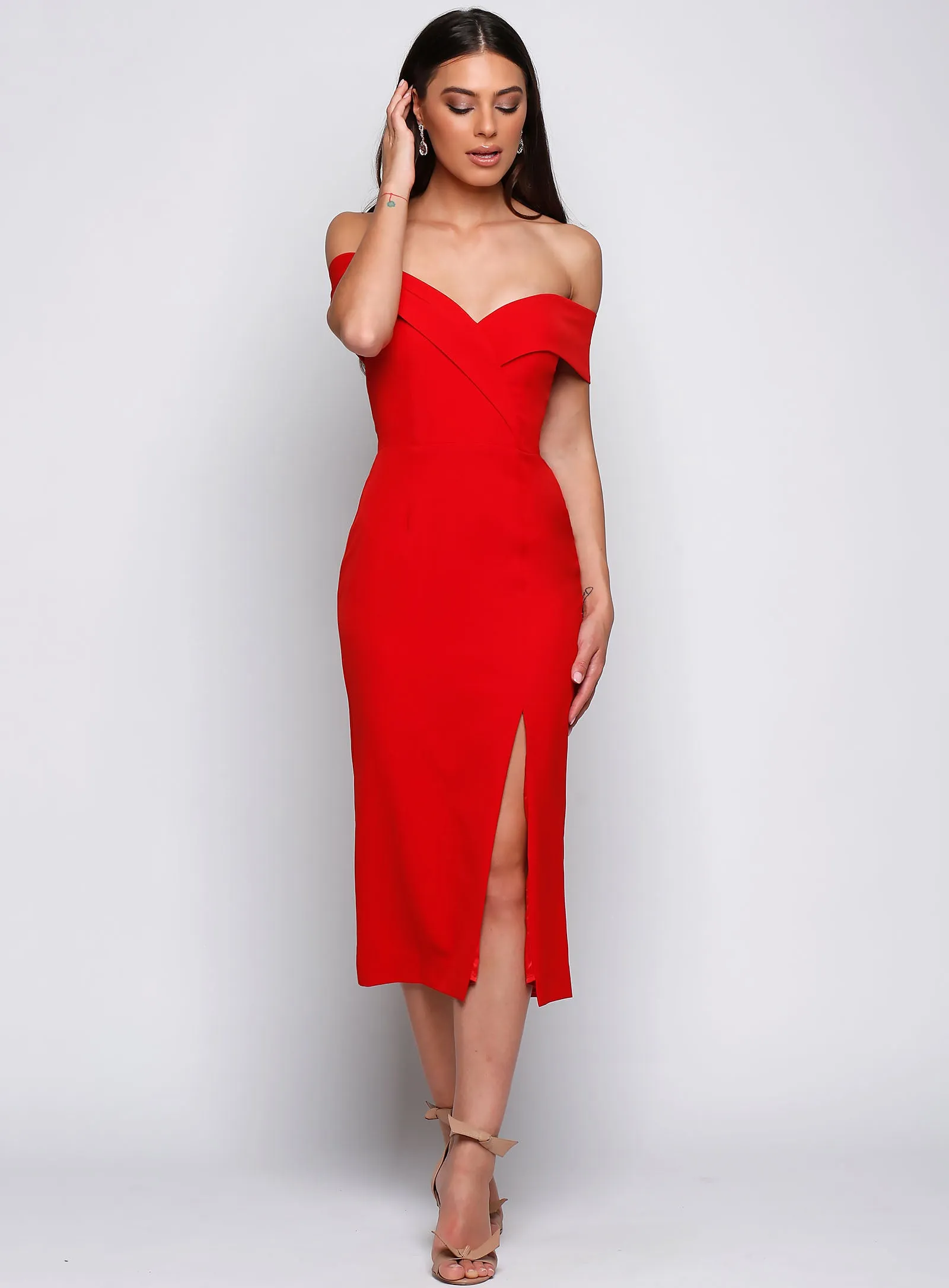 Gia Off Shoulder Midi
