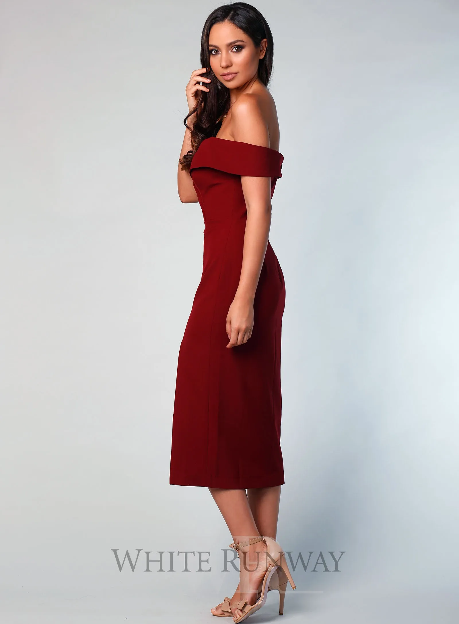 Gia Off Shoulder Midi