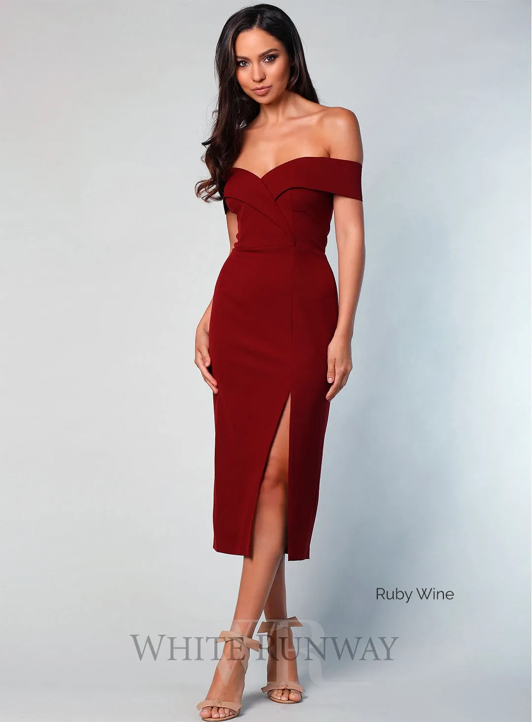 Gia Off Shoulder Midi
