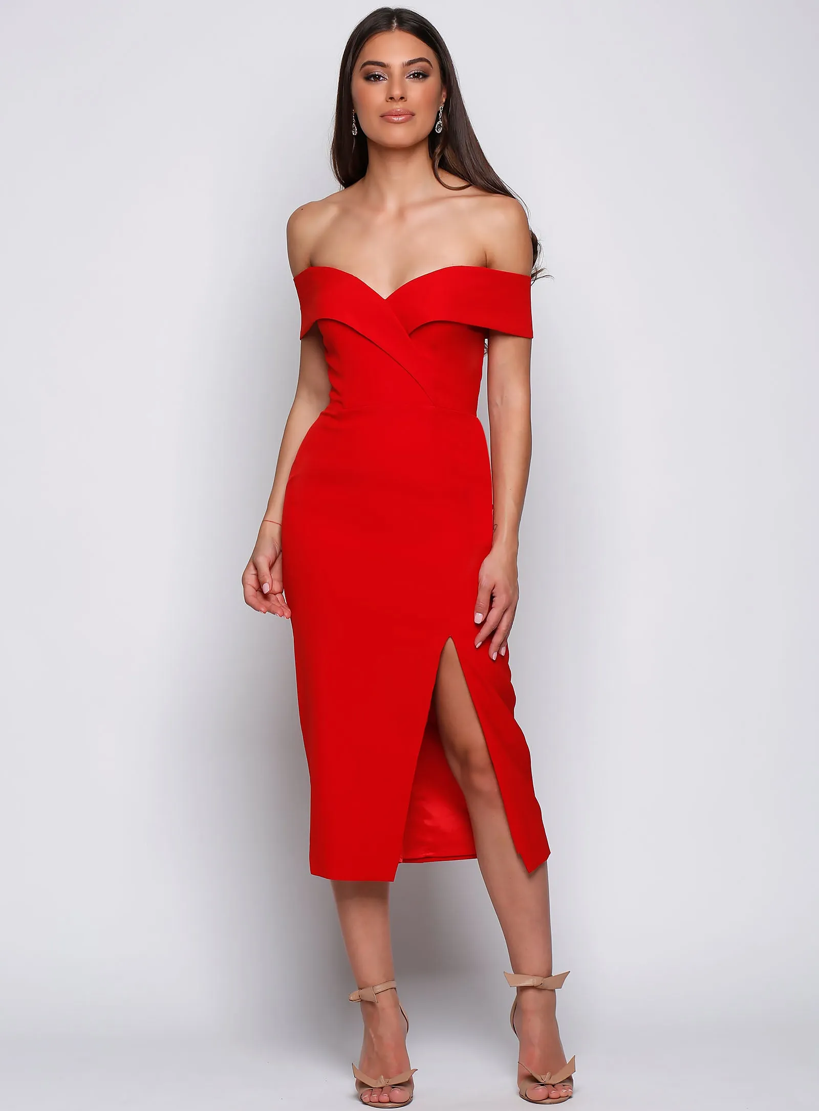 Gia Off Shoulder Midi