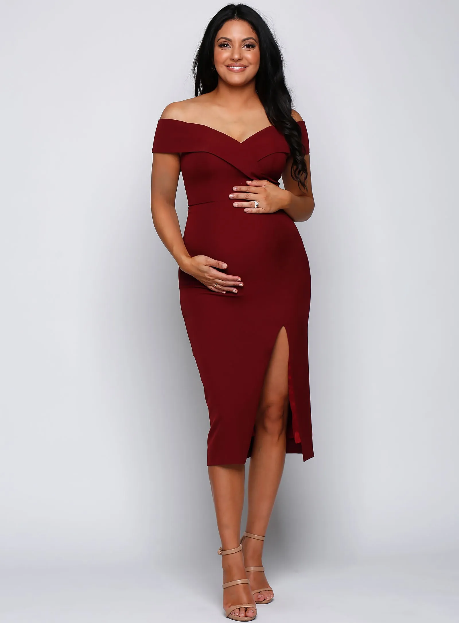 Gia Off Shoulder Midi