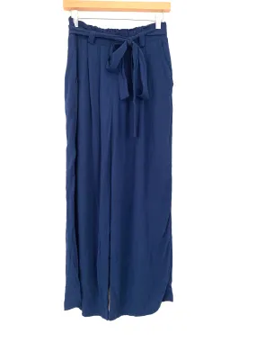 Gibson Navy Paperbag Waist Palazzo Pants- Size XS (Inseam 24.5”)