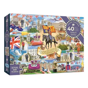 Gibsons Games 40 Piece Happy & Glorious Jigsaw Puzzle