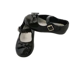 GIRL SIZE 8 TODDLER - Smartfit, Black Mary Jane Ballet Flats VGUC B59