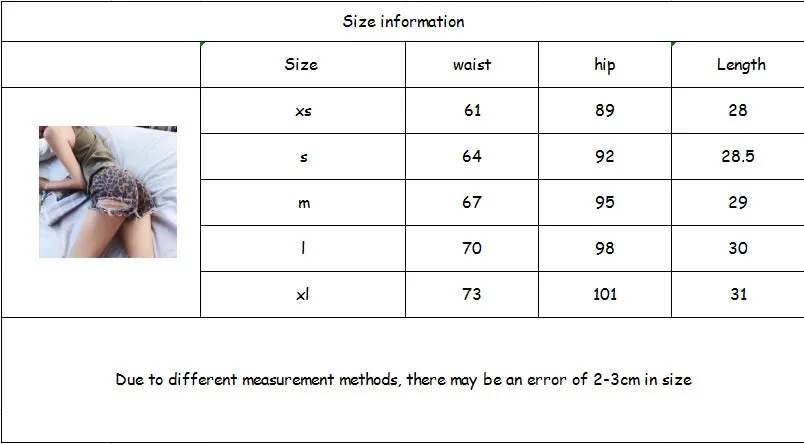 Girlary Sexy Leopard Print Ripped Jeans for Women Fashion Street High Waisted Wide Leg Shorts American Retro Hot Girl Y2k Loose Shorts