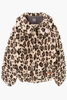 Girls Jacket Tocoto Vintage Fleece Cheetah