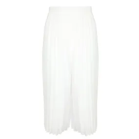 GIRLS LONG PLEATED TROUSER - WHITE