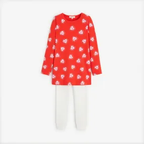 Girls' red pajama set