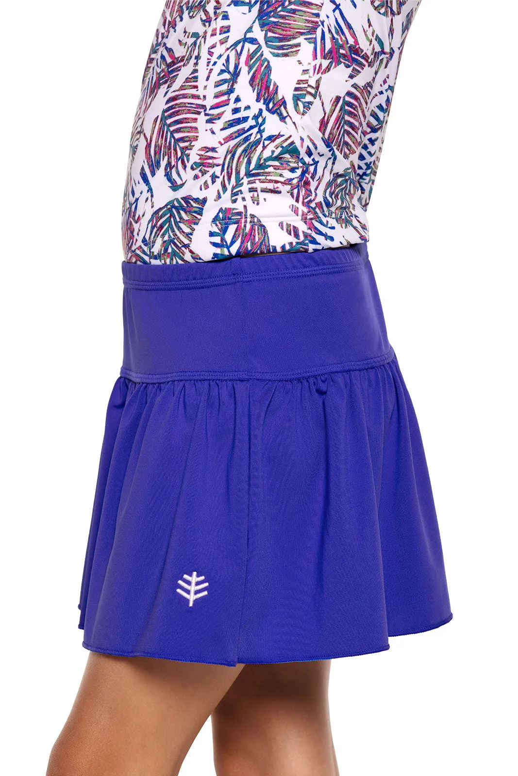 Girl's Wavecatcher Swim Skirt | Baja Blue