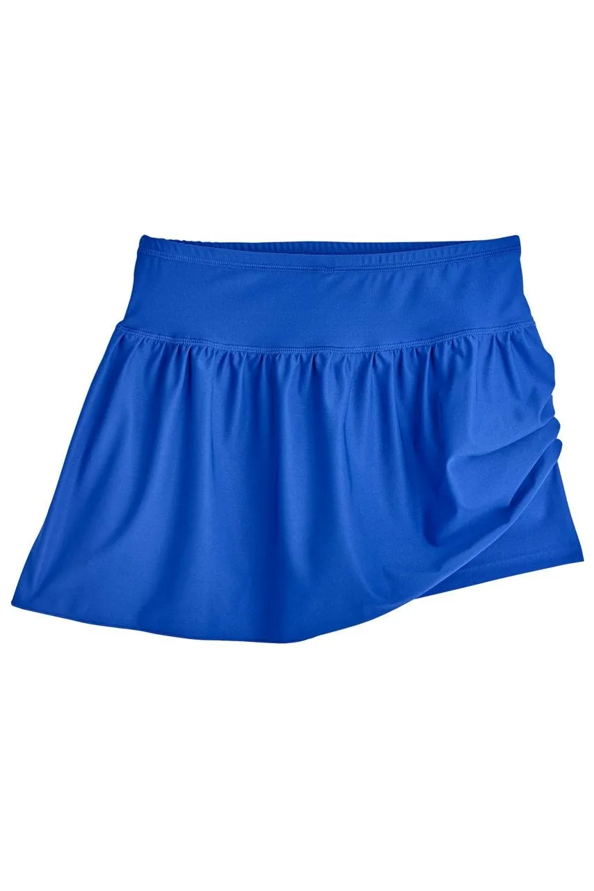 Girl's Wavecatcher Swim Skirt | Baja Blue