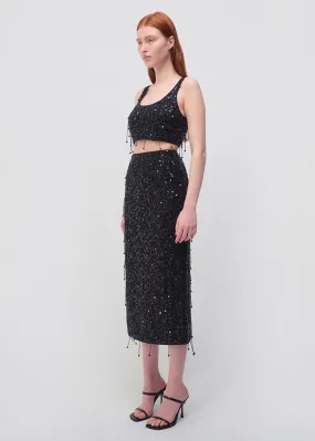 Gisele Midi Pencil Skirt (Black)