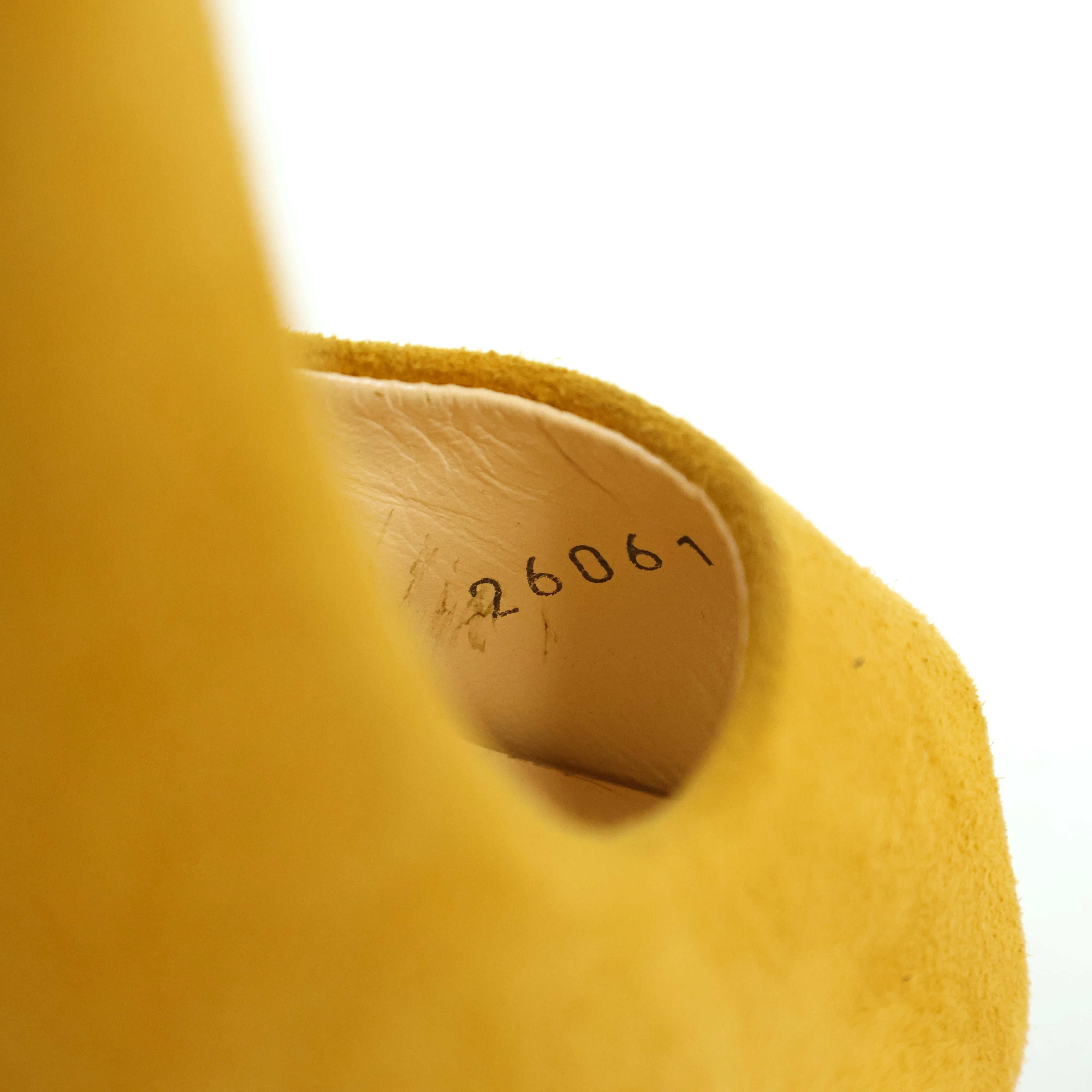 Giuseppe Zanotti Suede Peep Toe Yellow