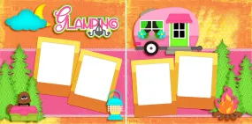 Glamping - Digital Scrapbook Pages - INSTANT DOWNLOAD