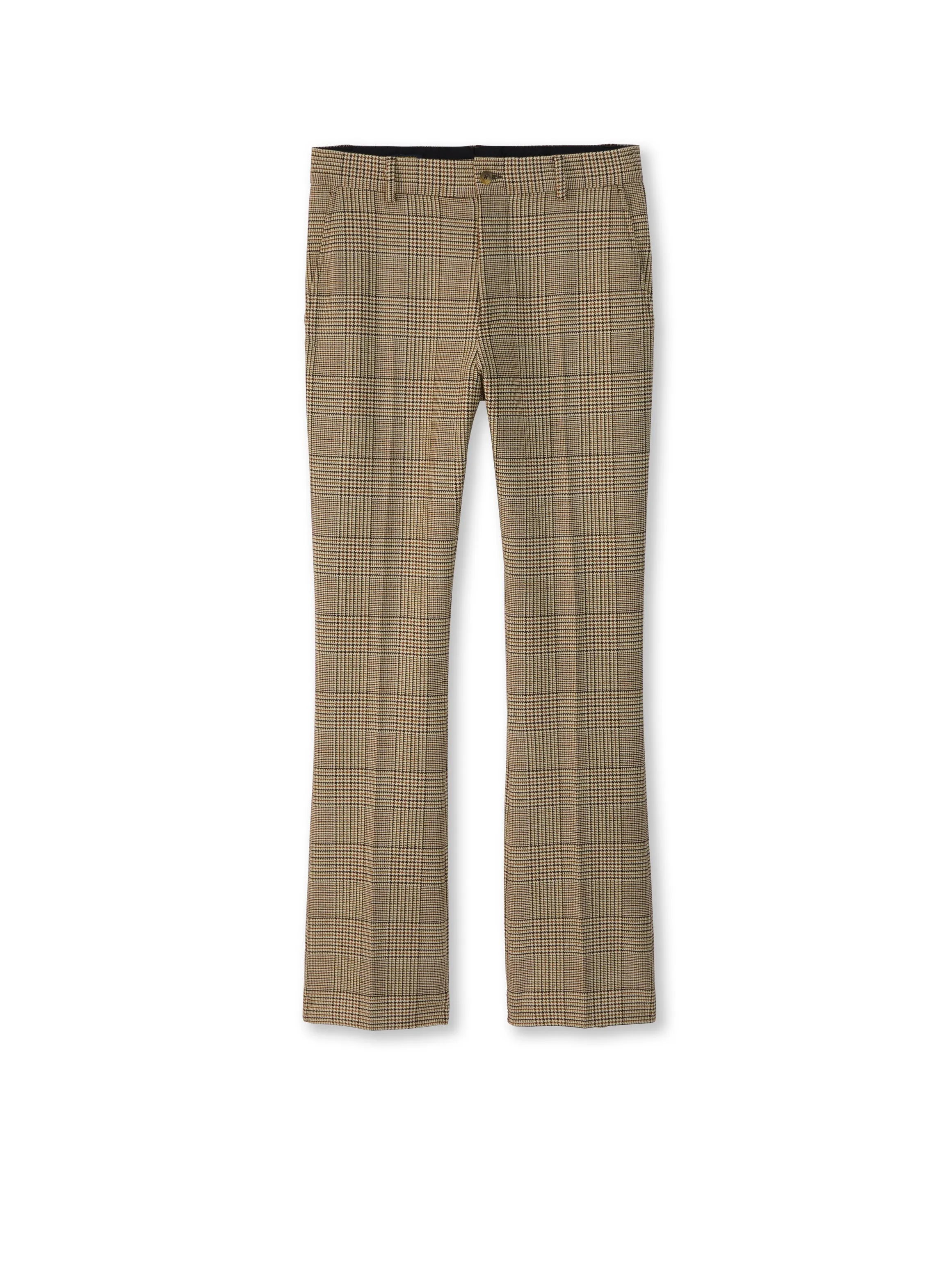 Glen Plaid Flare Leg Pant