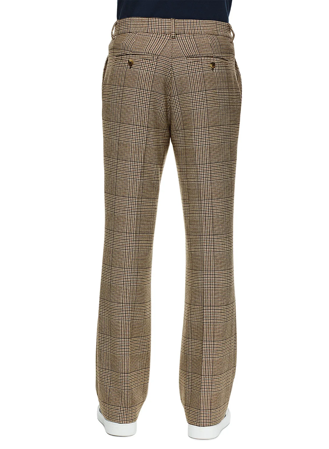 Glen Plaid Flare Leg Pant