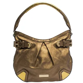 Gold Leather Hartley Hobo