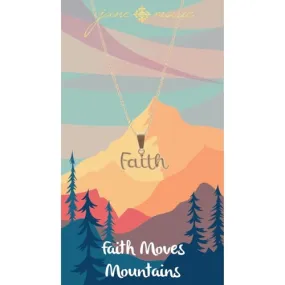 Gold Scripty Faith Necklace