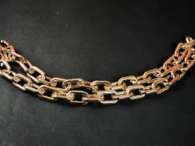 Golden Circular Acrylic Chains