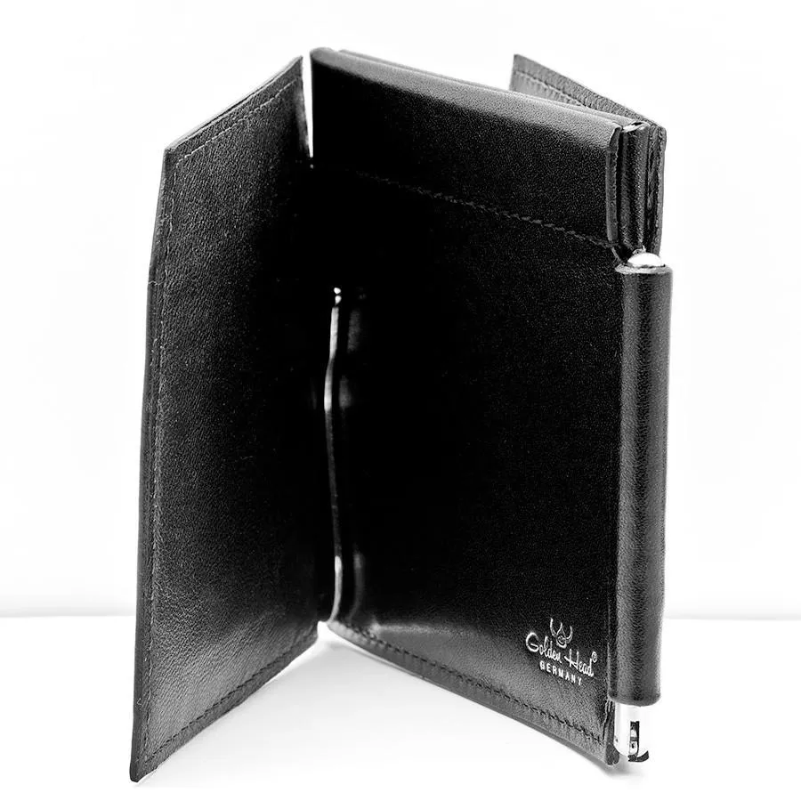 Golden Head Colorado RFID 4 CC Double Money Clip Billfold Leather Wallet