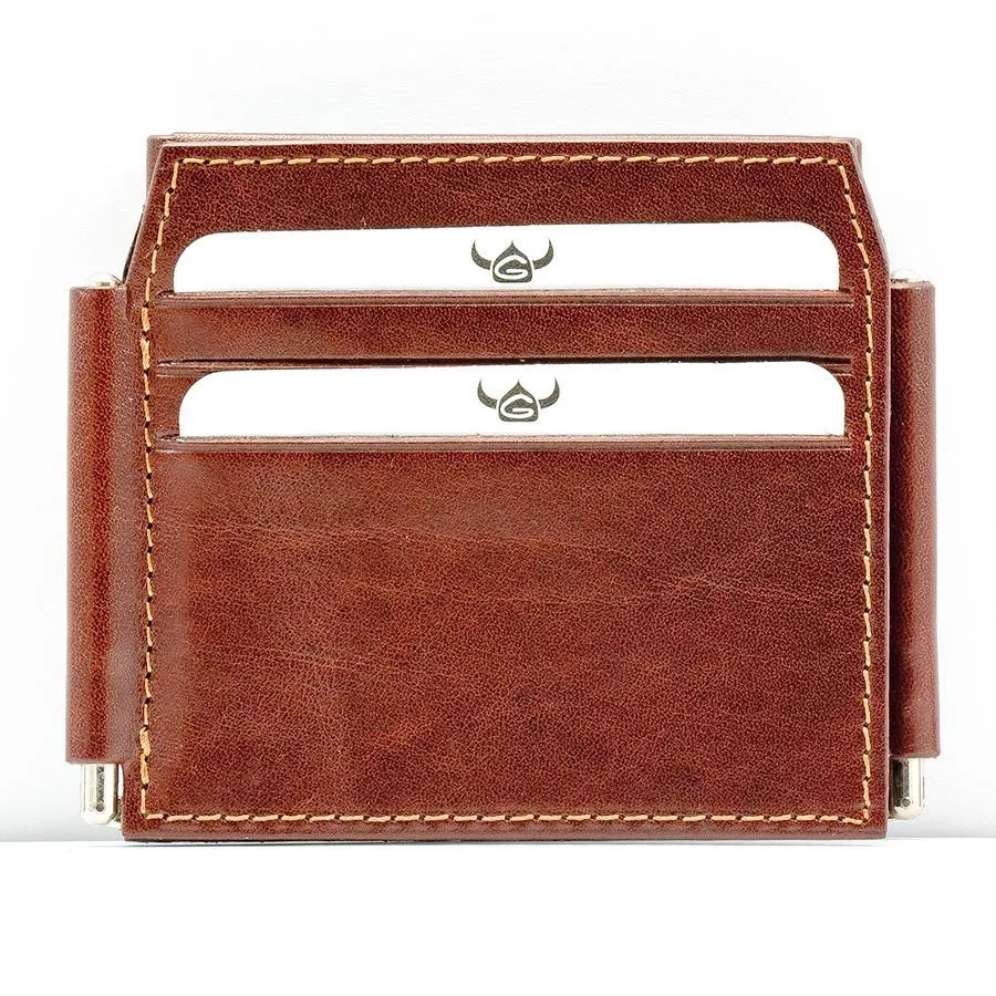 Golden Head Colorado RFID 4 CC Double Money Clip Billfold Leather Wallet