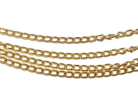 Golden Light Weight Aluminium/Metal Chains- 3 mm