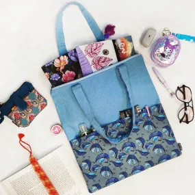 Gond Tote Bag- Blue Bird