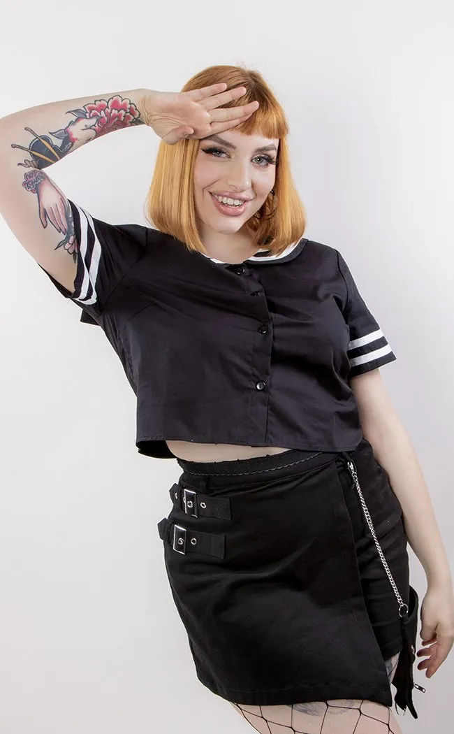 Goth Sailor Creep Blouse