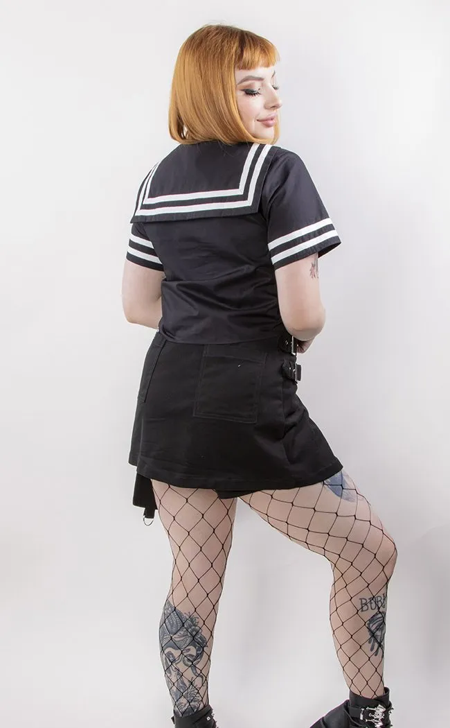 Goth Sailor Creep Blouse
