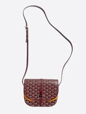 Goyard Burgundy Belvedere Messenger Bag