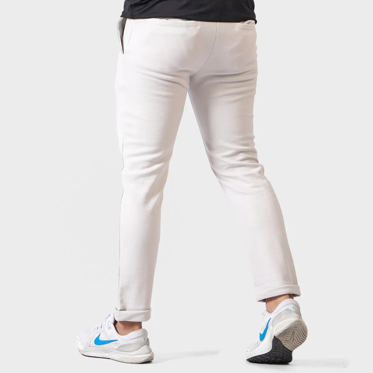 GR - Men 'White' Basic Comfort Fit Jogger Trouser GR953