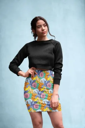 Graphic Pattern (6) Pencil Skirt