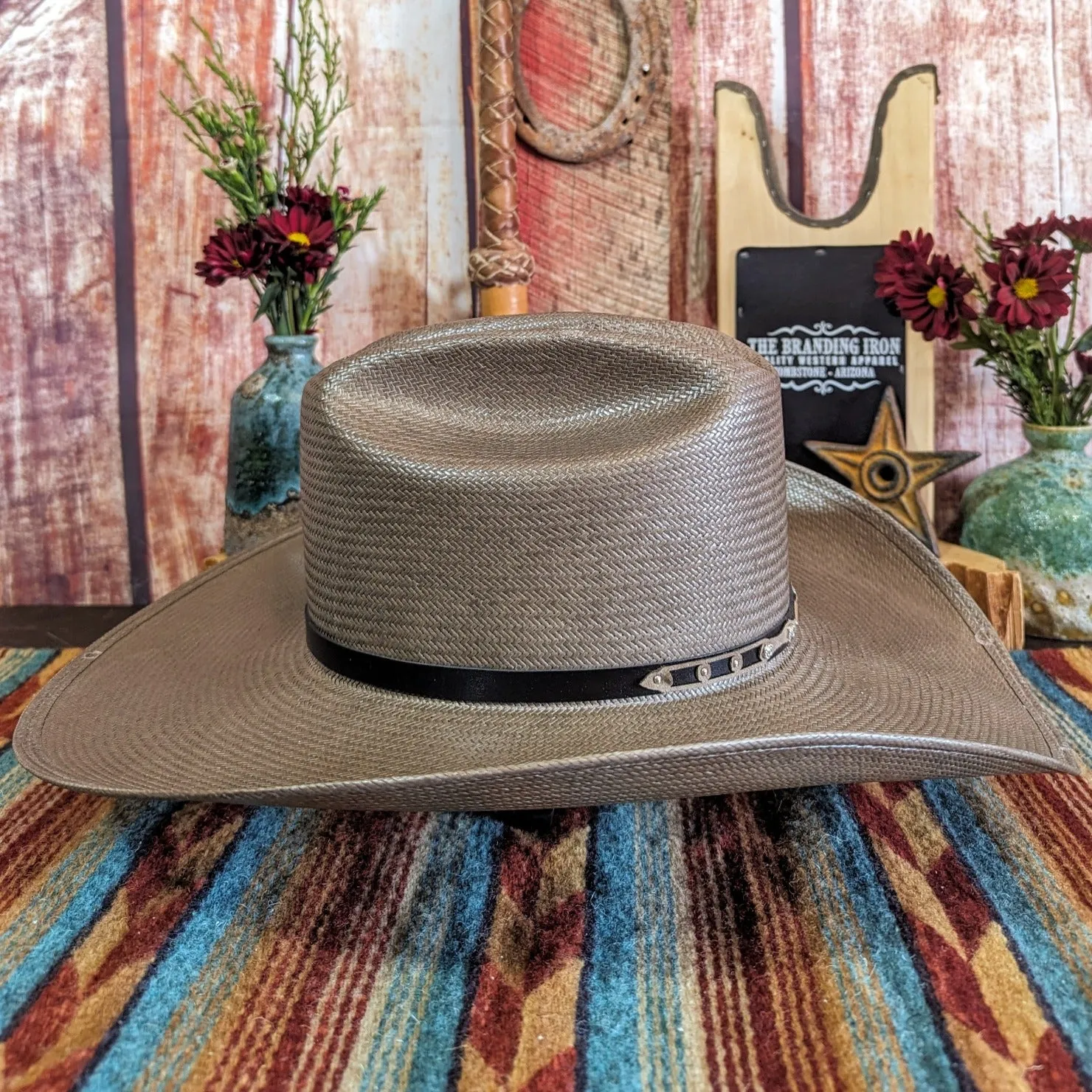Gray Straw Hat the "Kenton" by Stetson   SSKNTN-304253