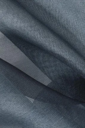 Grayish Green Silk Organza Fabric
