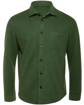 Green Cashmere Overshirt