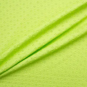 Green Geometric Cotton Embroidery