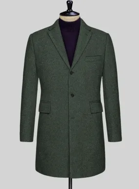 Green Heavy Tweed Overcoat