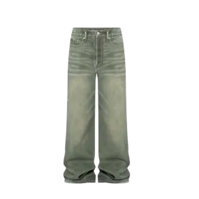 Green Washed Baggy Jeans