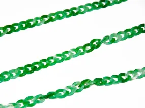 Green White Circular Acrylic Chains