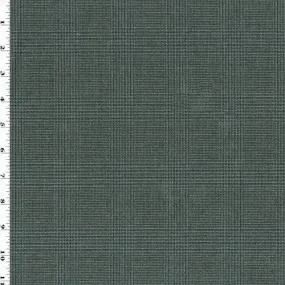 Green/Gray/Black Glenplaid Jacketing Fabric