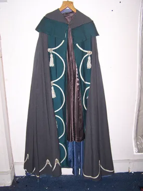 grey and blue wool cape (HIRE ONLY)
