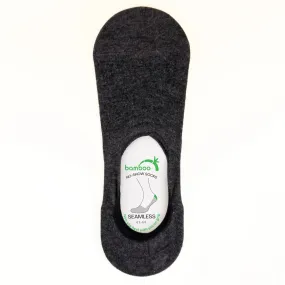 Grey Bamboo No-Show Socks