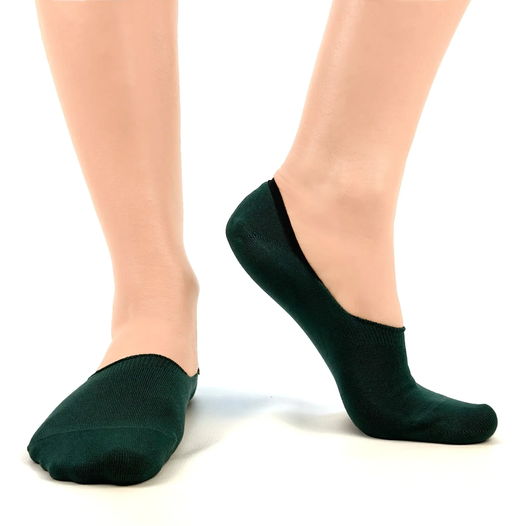 Grey Bamboo No-Show Socks